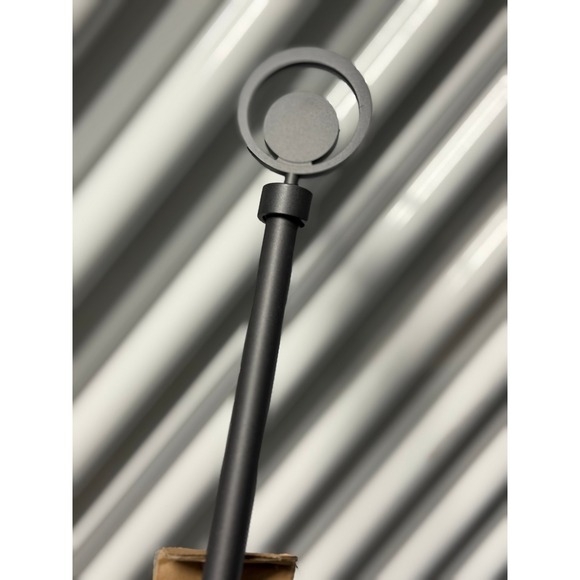 Home Beauty Other - Home Beauty Double Curtain Rod 70-120cm Grey Metal Geometric Finial 16-19mm